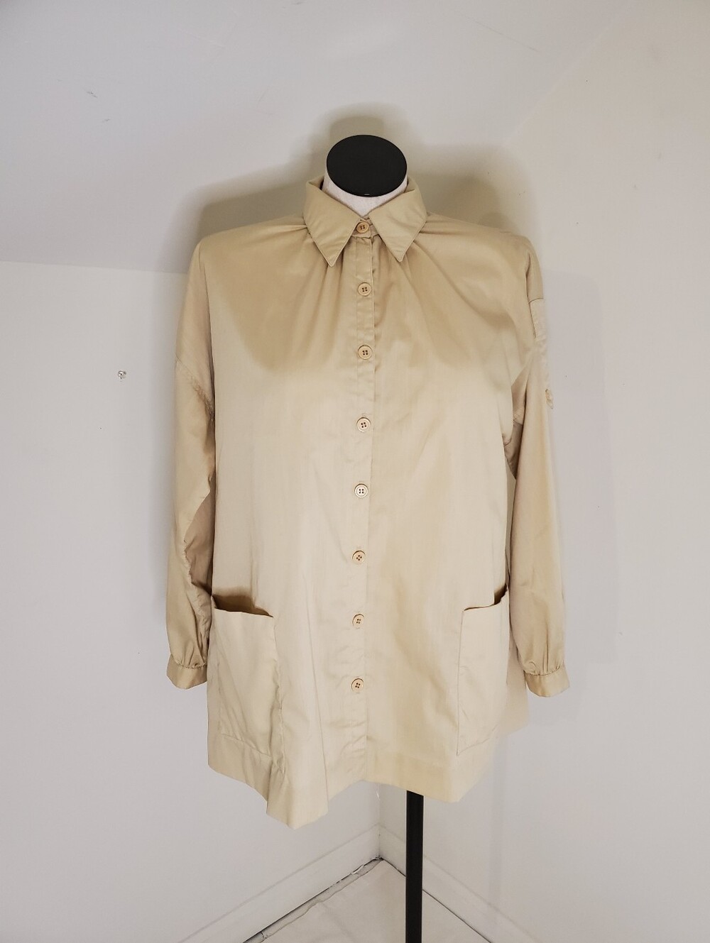 70s Vintage Yves Jennét Tan Scout Shirt
